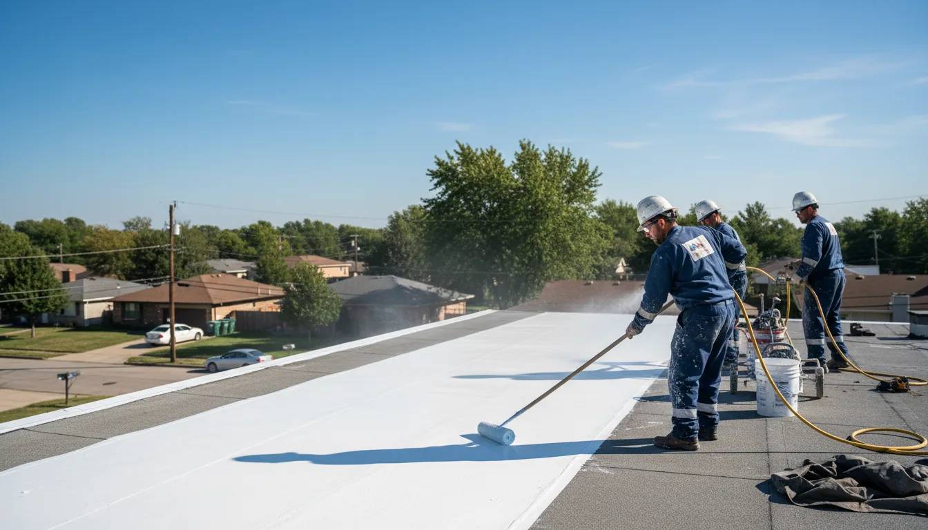 Commercial roof coating in Roscommon, MI near me